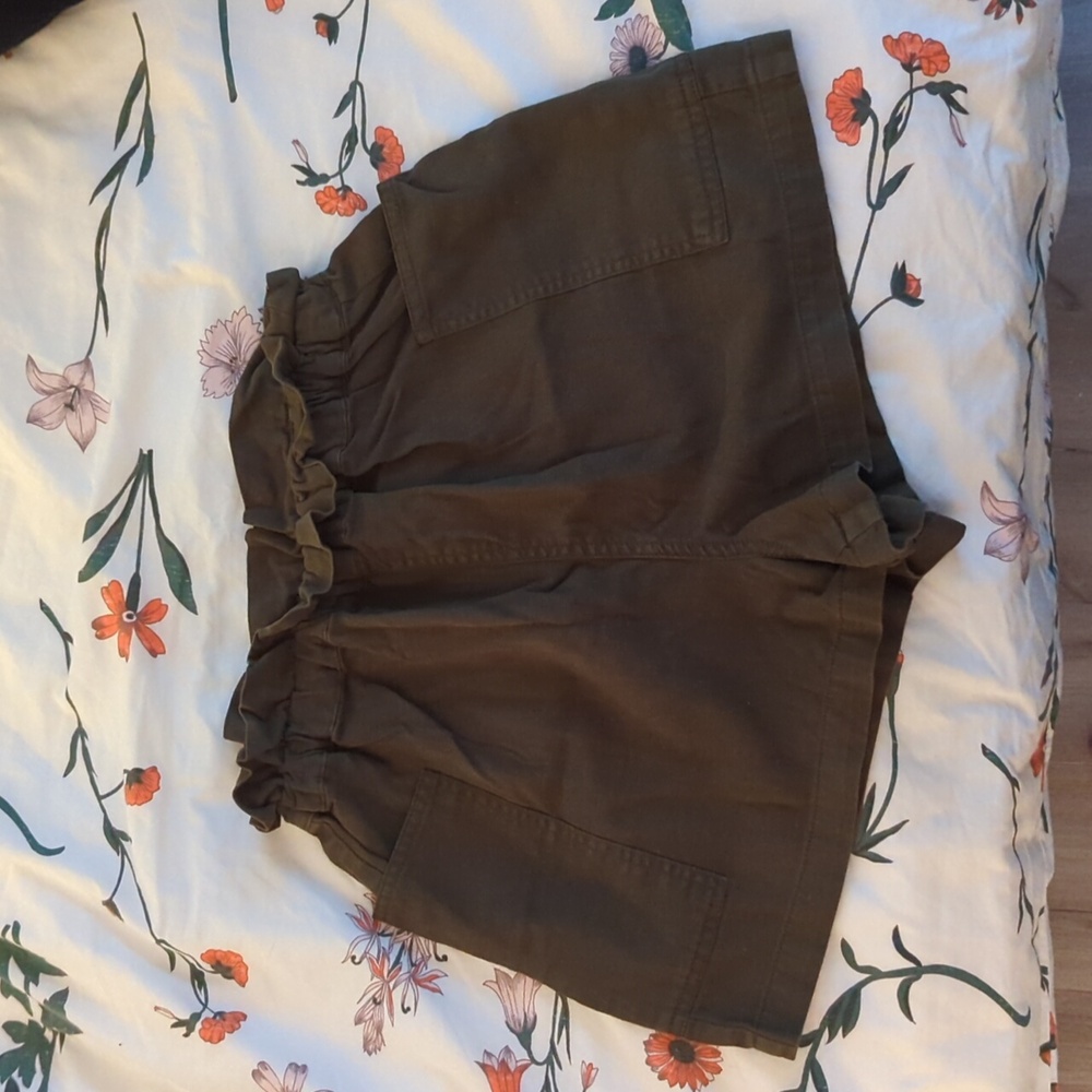 Urban Outfitters High Waist Paper Bag Pull On Shorts